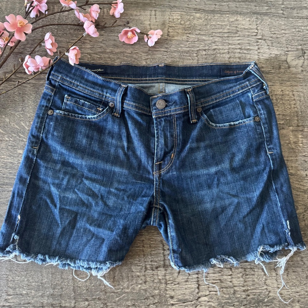 Vintage Y2K Citizens of Humanity Ingrid Low Rise Cut Off Denim Shorts 27